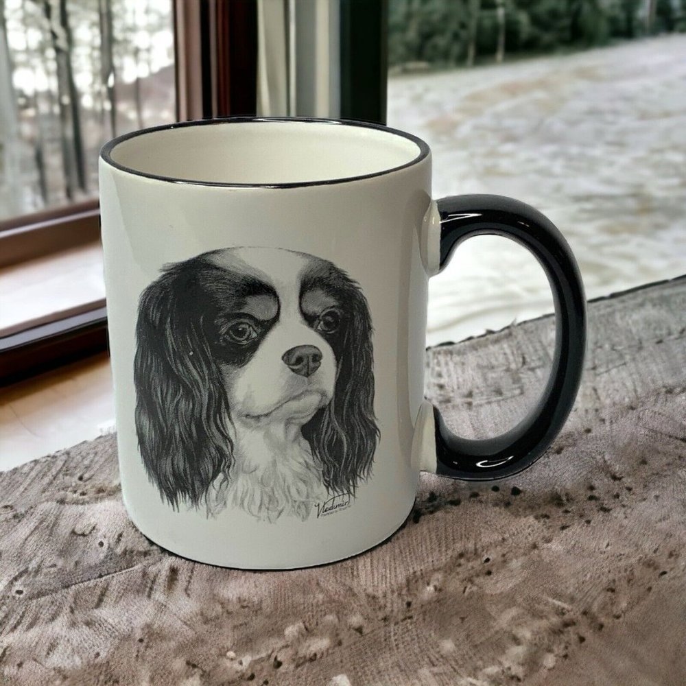 Cavalier King Charles Spaniel Mug Rosalinde Porcelain Ohio USA Dog Pet Lover